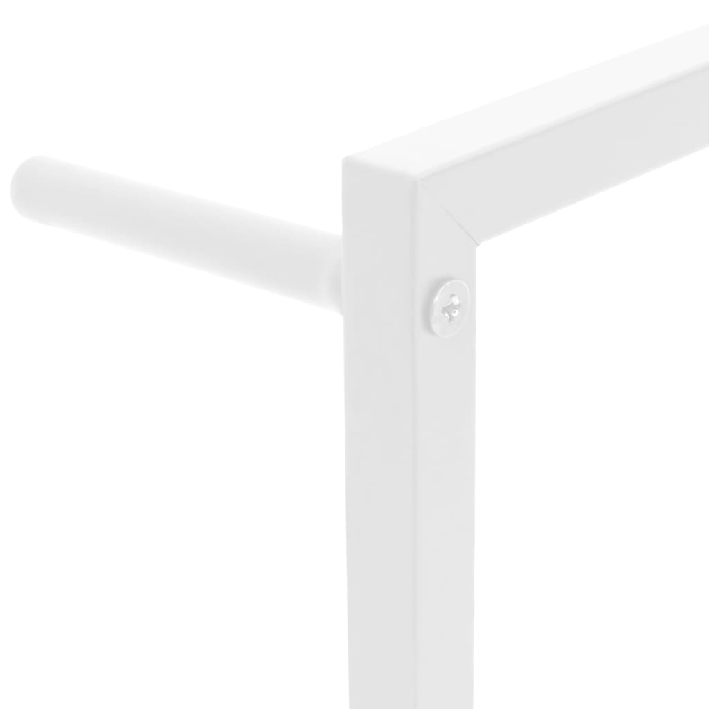 Håndklestativ Hvit 60X10X116 Cm Stål