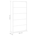 Håndklestativ Hvit 60X10X116 Cm Stål