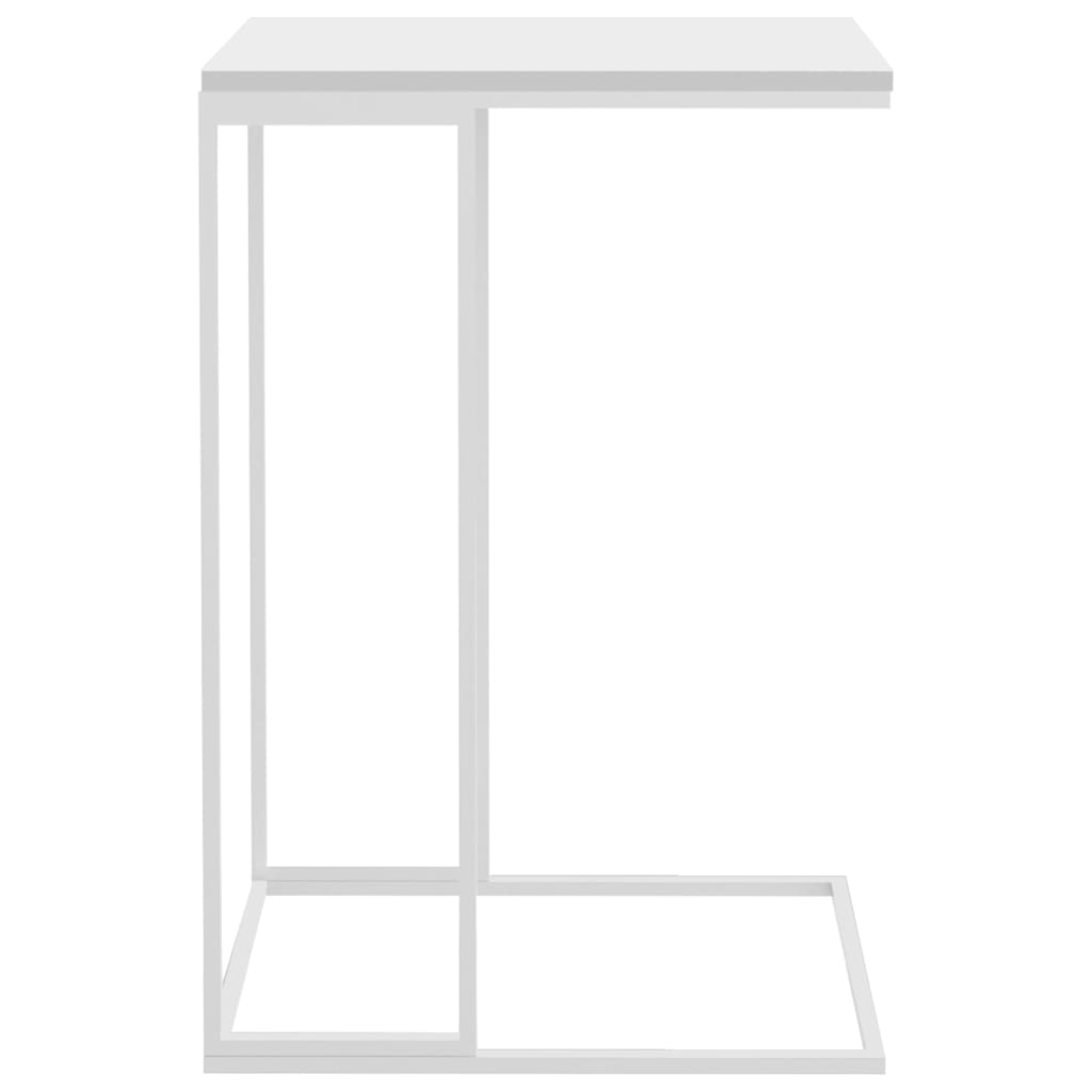 Sidebord Hvit 40X30X59 Cm Konstruert Tre