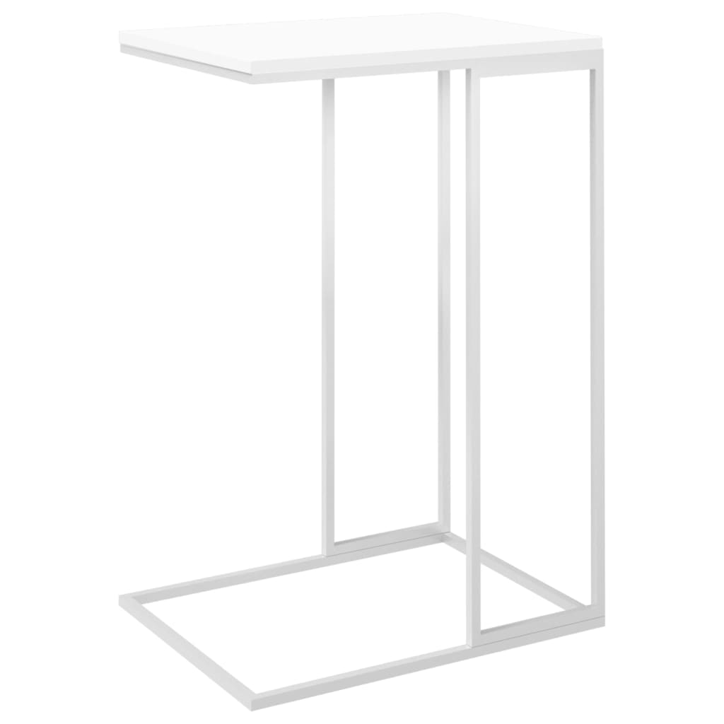 Sidebord Hvit 40X30X59 Cm Konstruert Tre
