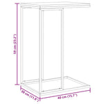 Sidebord Hvit 40X30X59 Cm Konstruert Tre