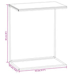 Sidebord Svart 55X35X66 Cm Konstruert Tre