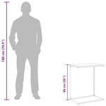Sidebord Svart 55X35X66 Cm Konstruert Tre