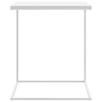 Sidebord Hvit 55X35X66 Cm Konstruert Tre
