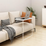 Sidebord Hvit 55X35X66 Cm Konstruert Tre