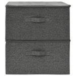 Oppbevaringsbokser 2 Stk Stoff 43X34X23 Cm Antrasitt