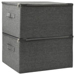 Oppbevaringsbokser 2 Stk Stoff 43X34X23 Cm Antrasitt
