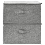 Oppbevaringsbokser 2 Stk Stoff 43X34X23 Cm Grå