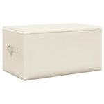 Oppbevaringsbokser 2 Stk Stoff 43X34X23 Cm Kremhvit