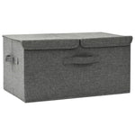 Oppbevaringsboks Stoff 50X30X25 Cm Antrasitt
