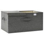 Oppbevaringsboks Stoff 50X30X25 Cm Antrasitt