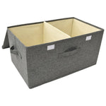 Oppbevaringsboks Stoff 50X30X25 Cm Antrasitt