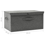 Oppbevaringsboks Stoff 50X30X25 Cm Antrasitt