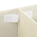 Oppbevaringsboks Stoff 50X30X25 Cm Kremhvit