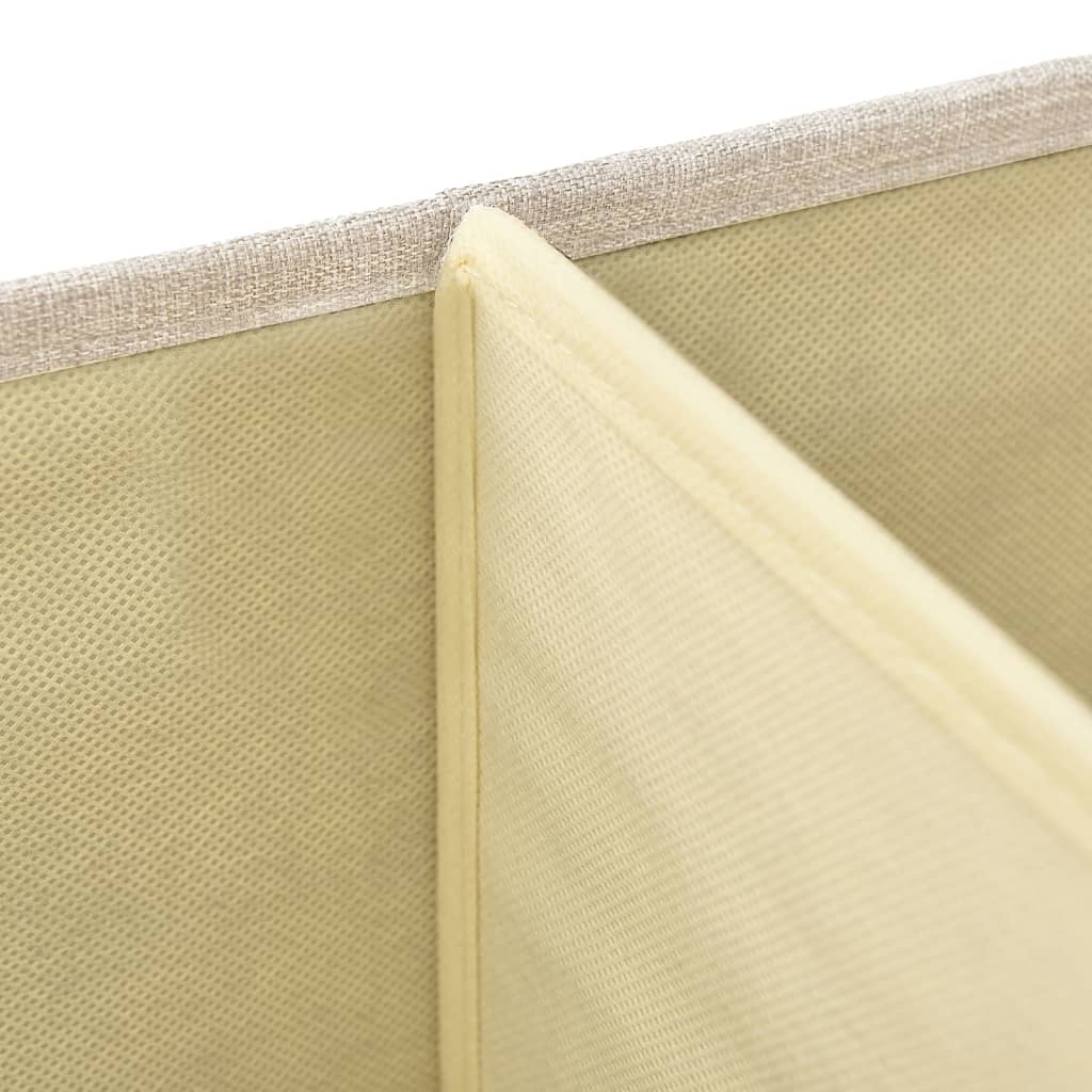 Oppbevaringsboks Stoff 50X30X25 Cm Kremhvit