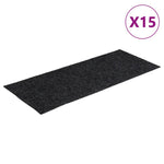 Selvklebende Trappematter 15 Stk 60X25 Cm Grå