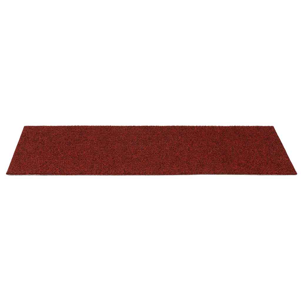 Selvklebende Trappematter 15 Stk 60X25 Cm Rød