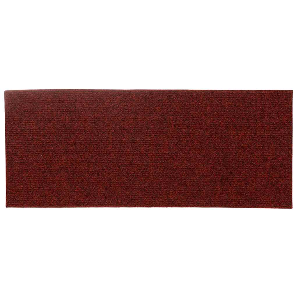 Selvklebende Trappematter 15 Stk 60X25 Cm Rød