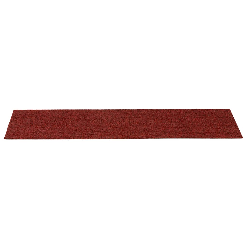 Selvklebende Trappematter 15 Stk 76X20 Cm Rød