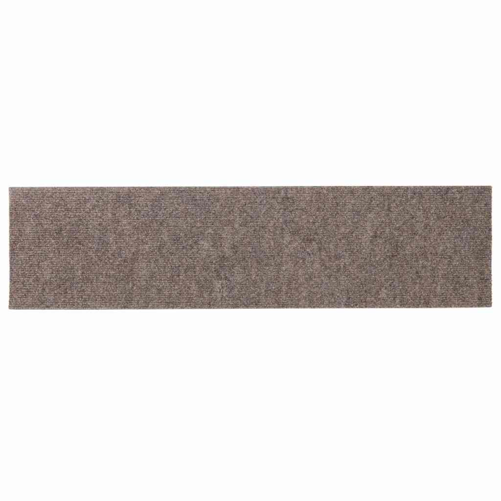 Selvklebende Trappematter 15 Stk 76X20 Cm Kremhvit