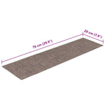Selvklebende Trappematter 15 Stk 76X20 Cm Kremhvit
