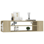 Hengende Tv-Benk Sonoma Eik 100X30X26,5 Cm Konstruert Tre
