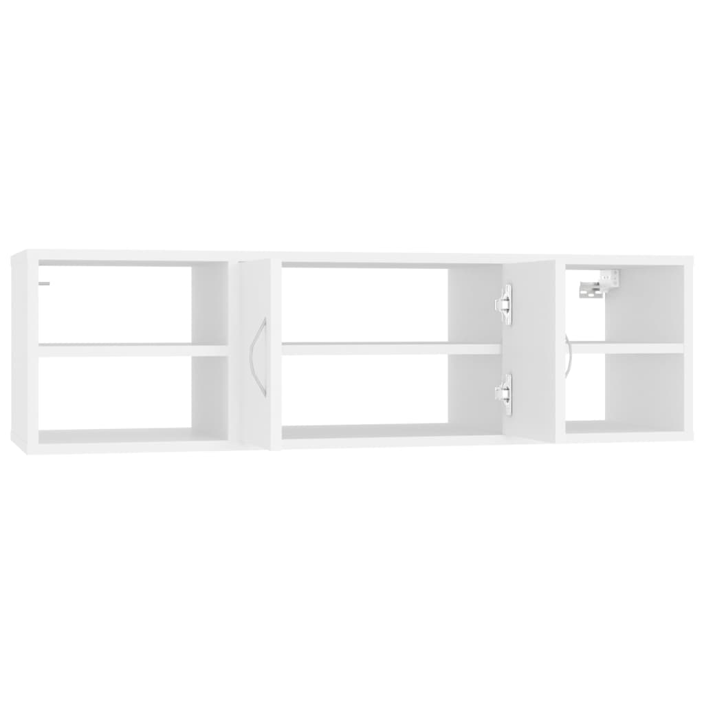 Vegghylle Hvit 102X30X29 Cm Konstruert Tre