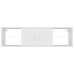 Vegghylle Hvit 102X30X29 Cm Konstruert Tre