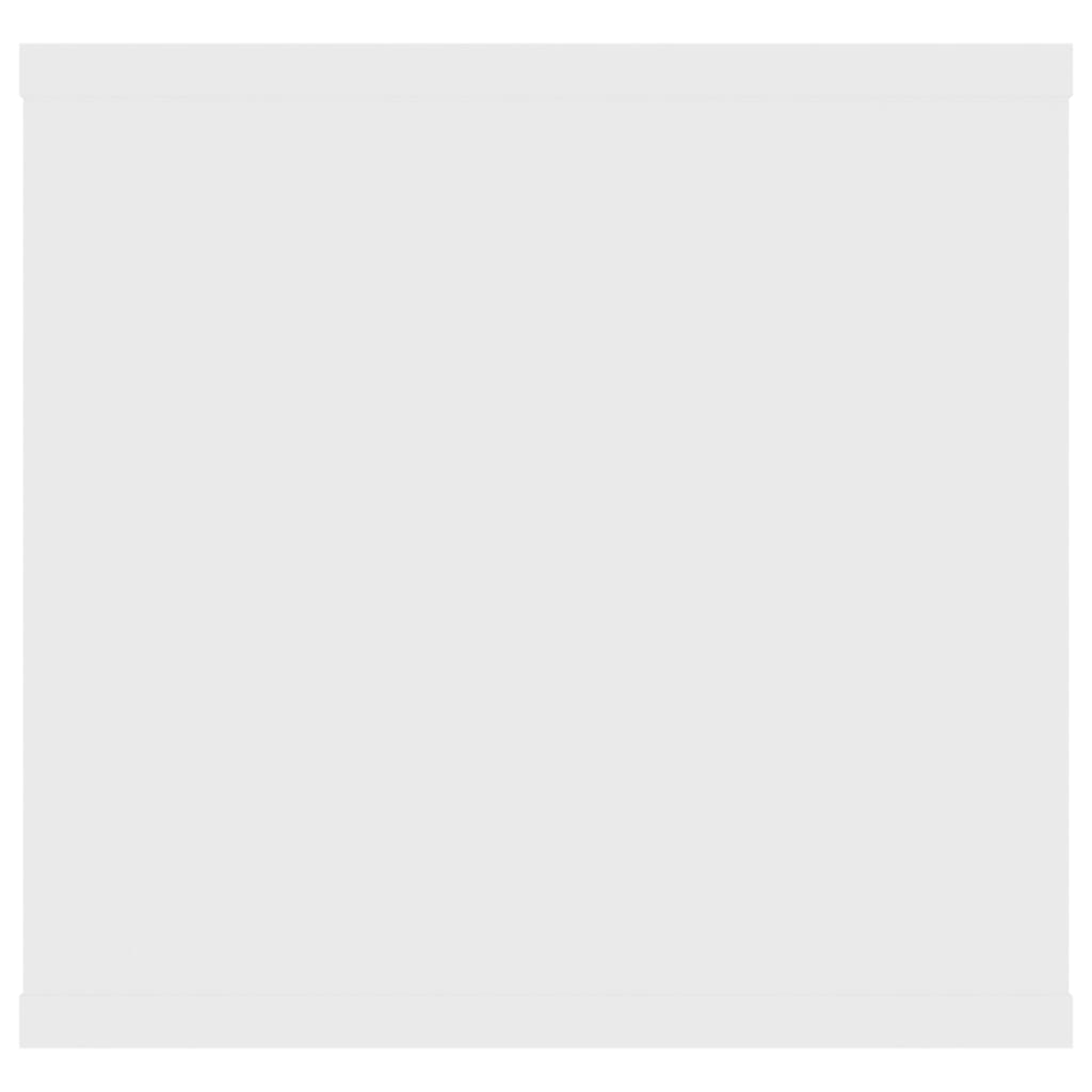 Vegghylle Hvit 102X30X29 Cm Konstruert Tre