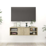 Vegghylle Sonoma Eik 102X30X29 Cm Konstruert Tre