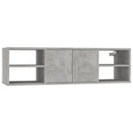 Vegghylle Betonggrå 102X30X29 Cm Konstruert Tre
