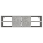Vegghylle Betonggrå 102X30X29 Cm Konstruert Tre