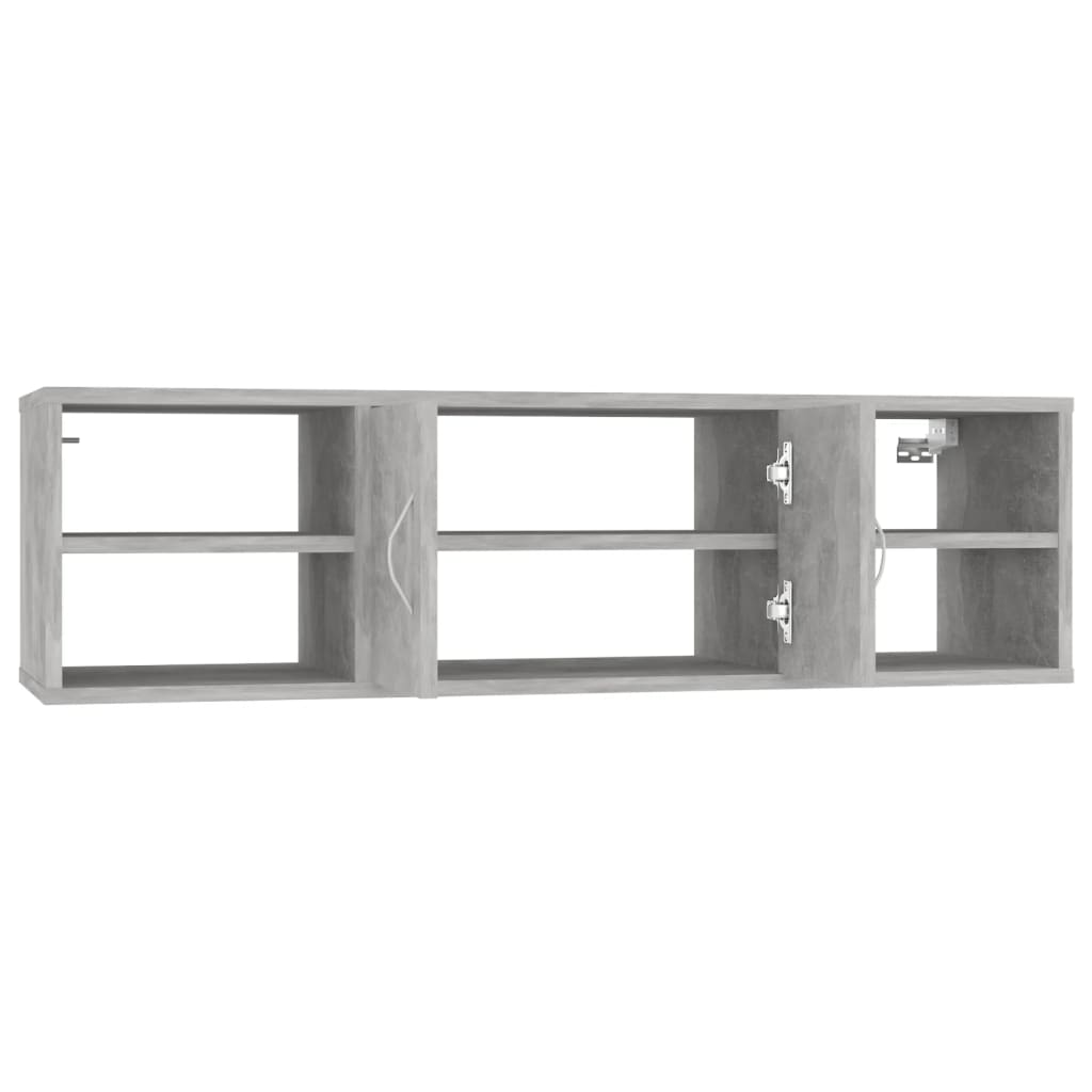 Vegghylle Betonggrå 102X30X29 Cm Konstruert Tre