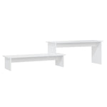 Tv-Benk Hvit 180X30X43 Cm Konstruert Tre