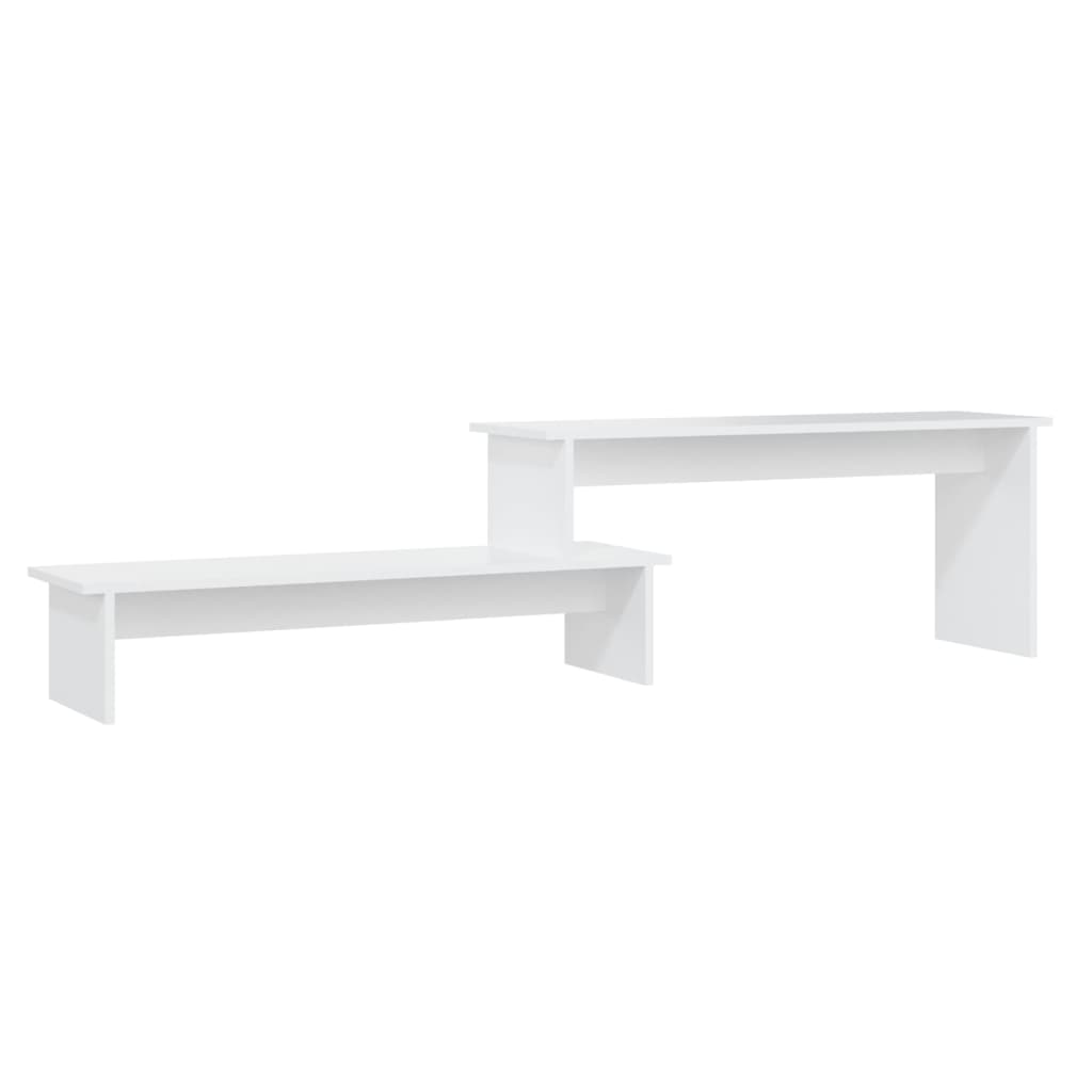 Tv-Benk Hvit 180X30X43 Cm Konstruert Tre