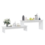 Tv-Benk Hvit 180X30X43 Cm Konstruert Tre
