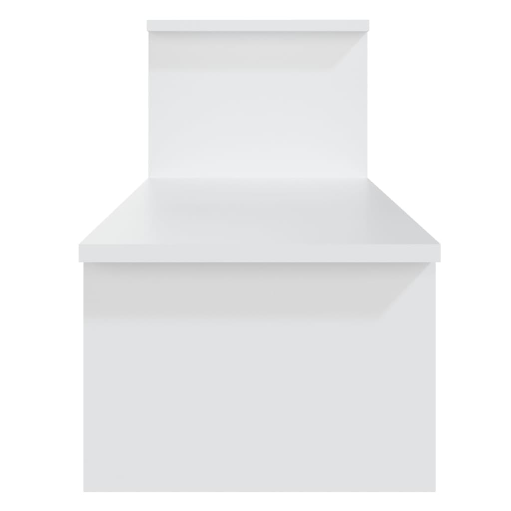 Tv-Benk Hvit 180X30X43 Cm Konstruert Tre