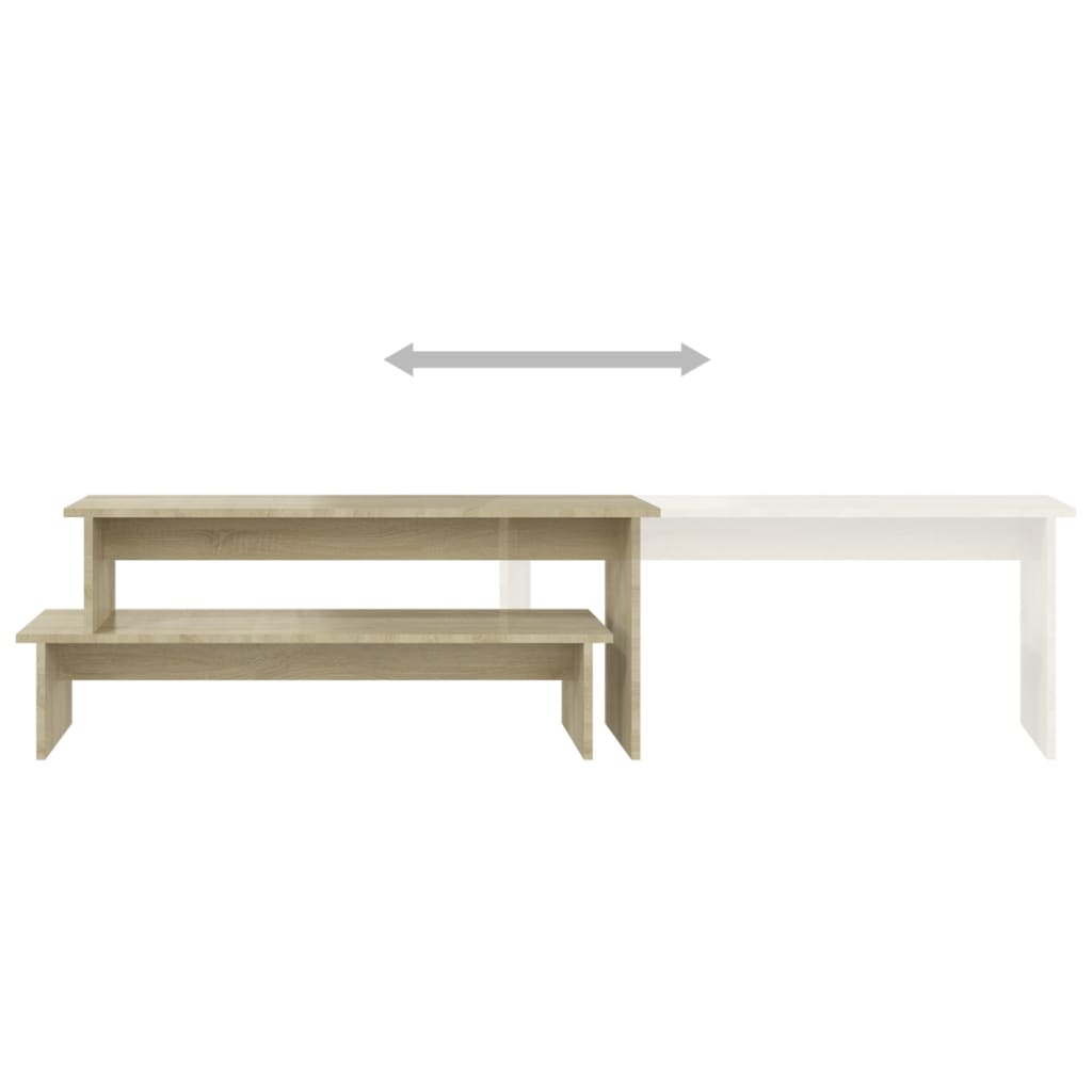 Tv-Benk Sonoma Eik 180X30X43 Cm Konstruert Tre