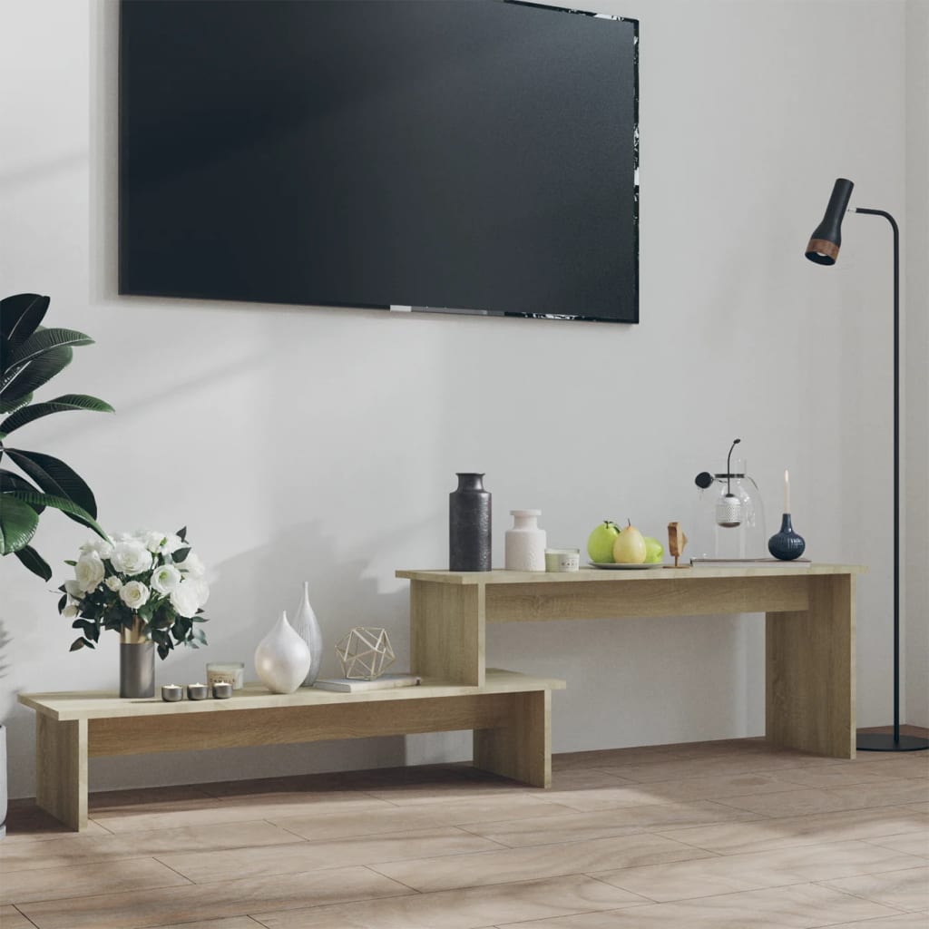 Tv-Benk Sonoma Eik 180X30X43 Cm Konstruert Tre