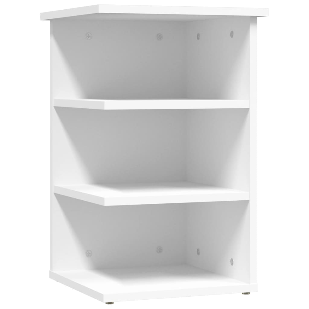 Sideskap Hvit 35X35X55 Cm Konstruert Tre