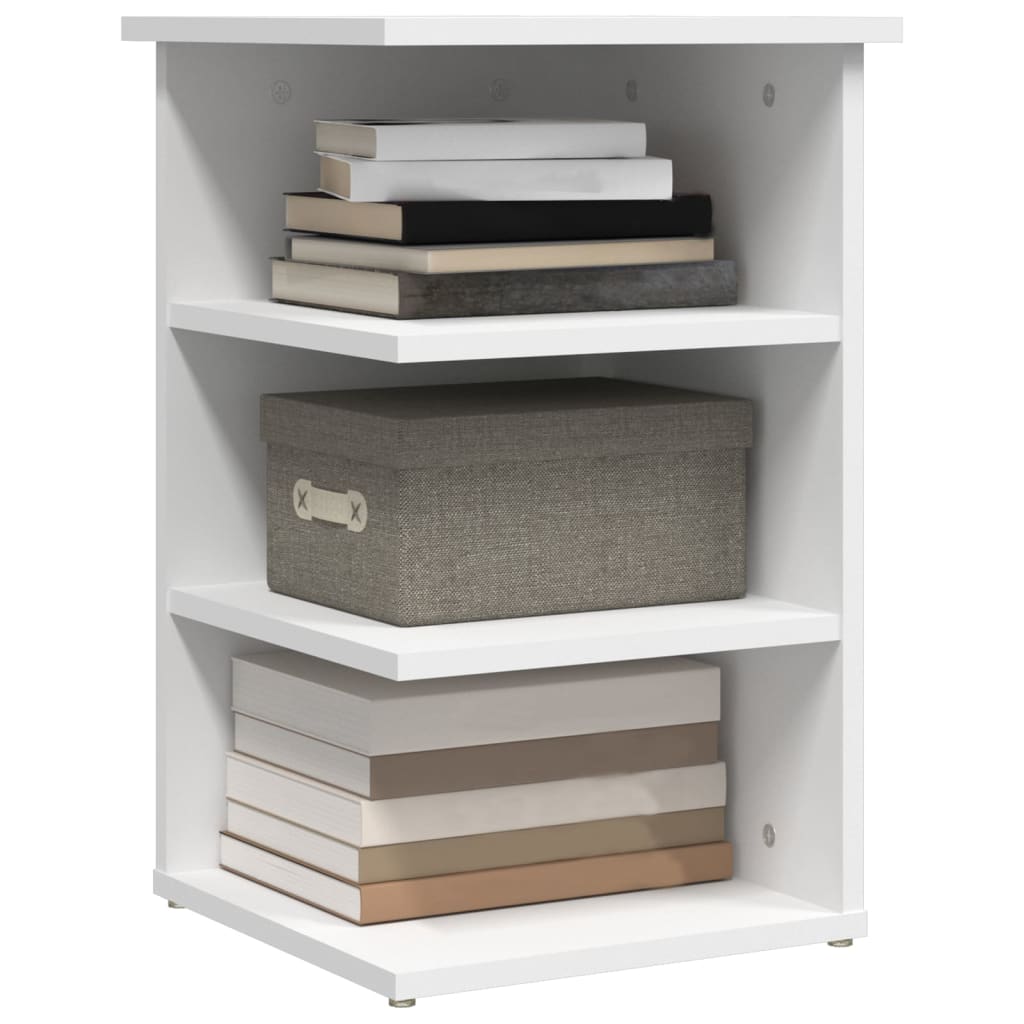 Sideskap Hvit 35X35X55 Cm Konstruert Tre