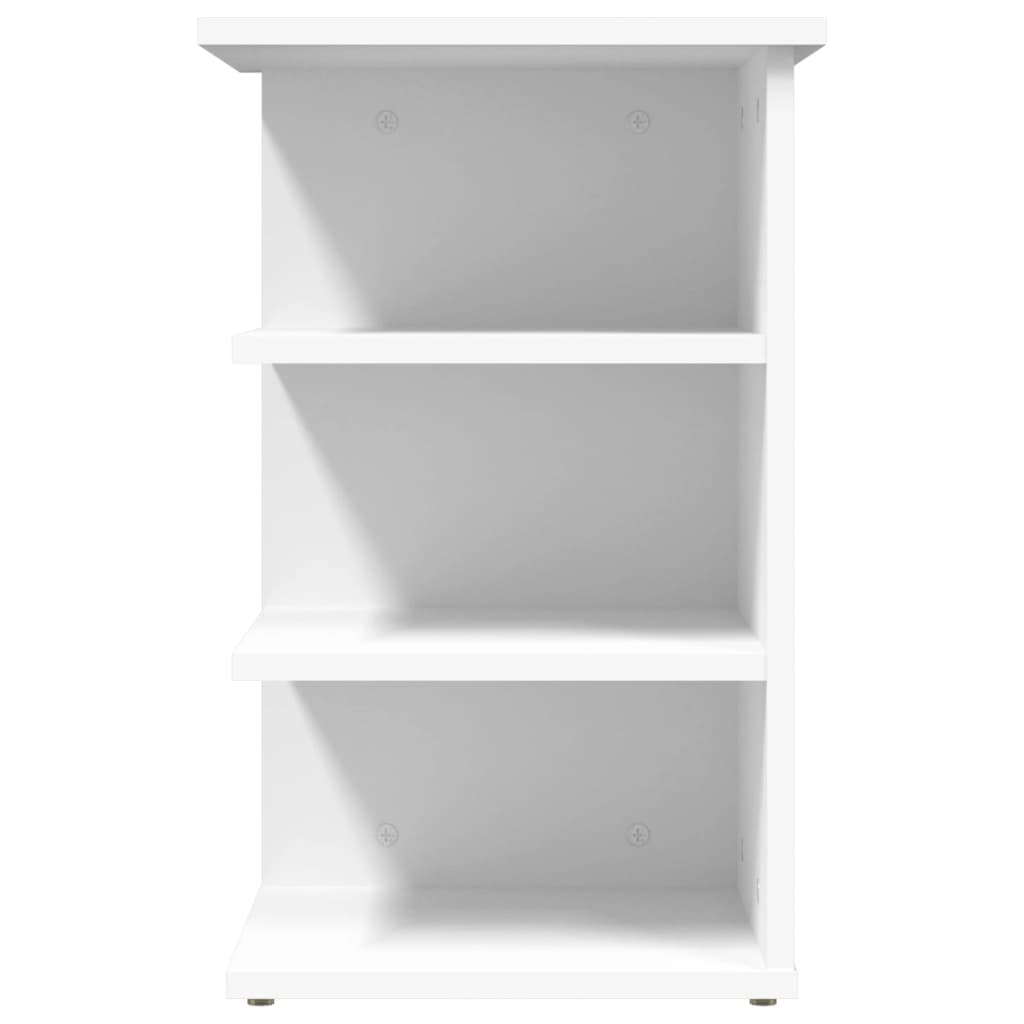 Sideskap Hvit 35X35X55 Cm Konstruert Tre