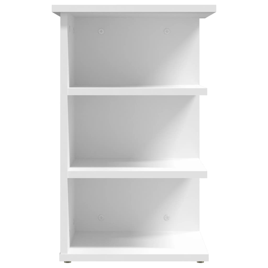 Sideskap Hvit 35X35X55 Cm Konstruert Tre