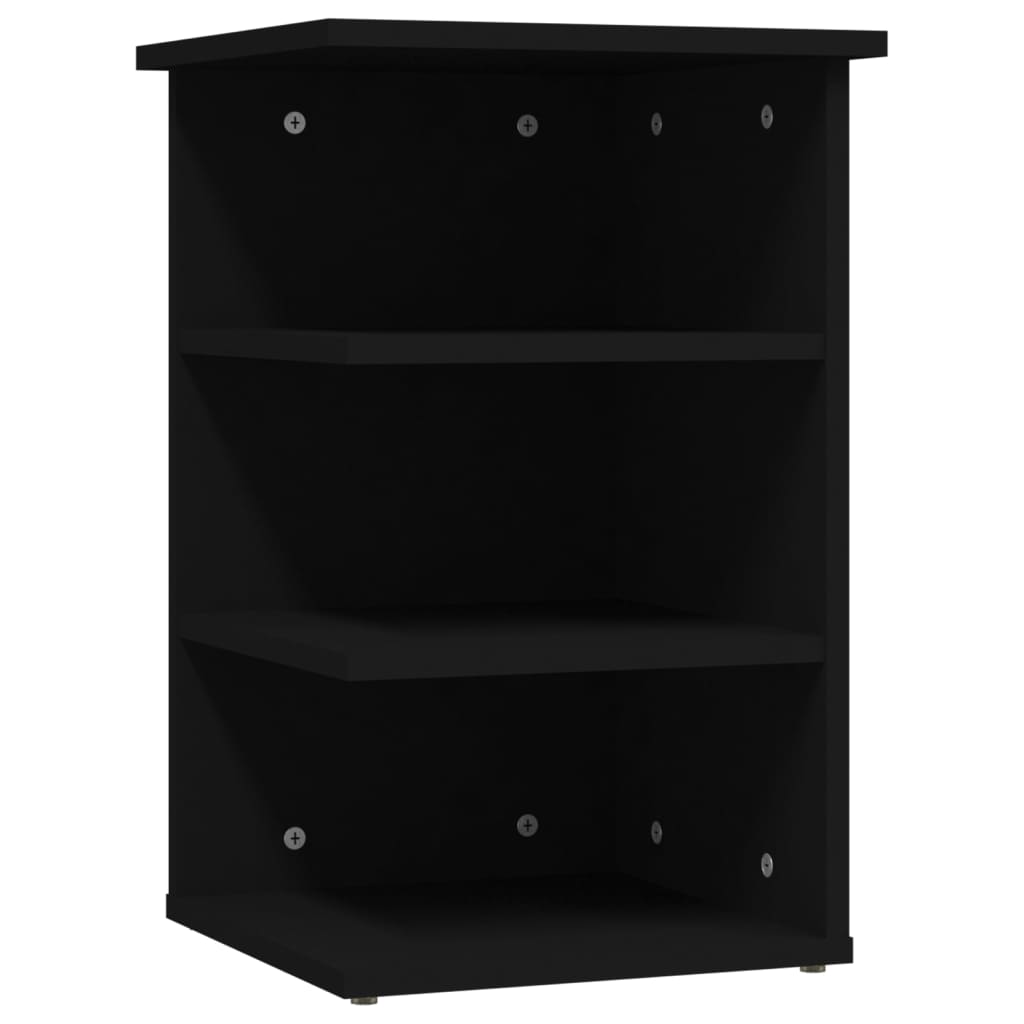 Sideskap Svart 35X35X55 Cm Konstruert Tre