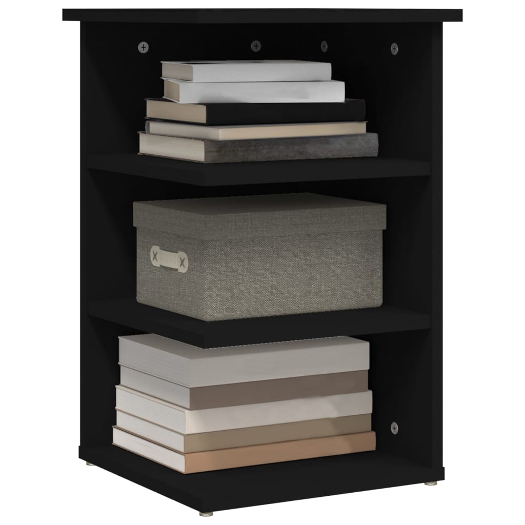 Sideskap Svart 35X35X55 Cm Konstruert Tre