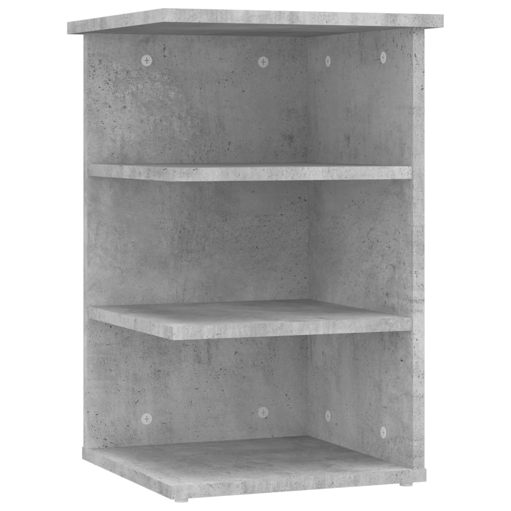Sideskap Betonggrå 35X35X55 Cm Konstruert Tre