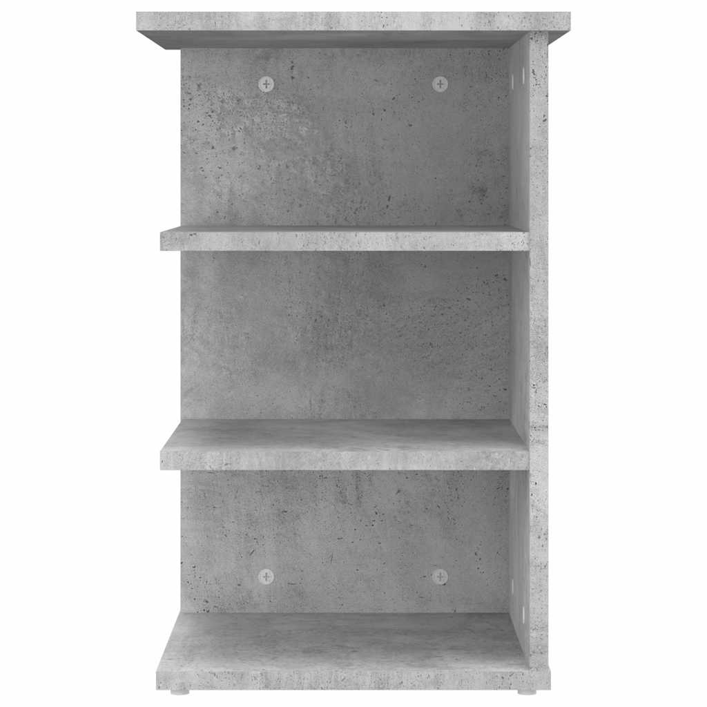 Sideskap Betonggrå 35X35X55 Cm Konstruert Tre