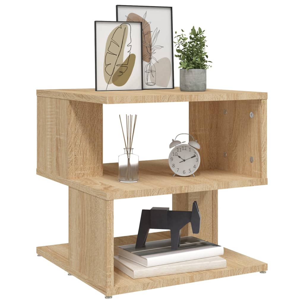 Sidebord Sonoma Eik 40X40X40 Cm Sponplate