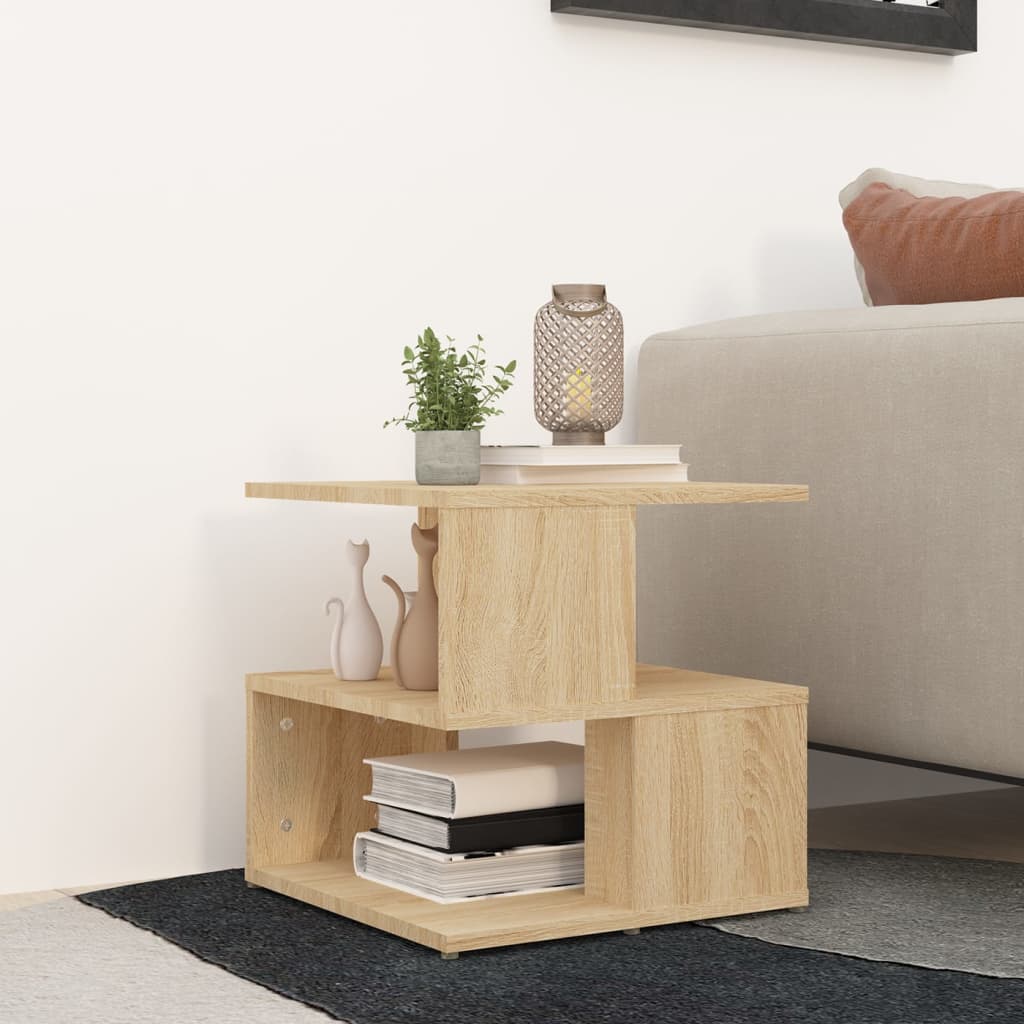 Sidebord Sonoma Eik 40X40X40 Cm Sponplate