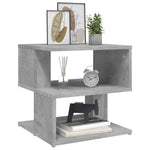 Sidebord Betonggrå 40X40X40 Cm Konstruert Tre